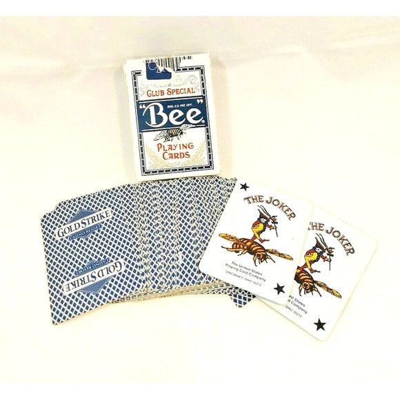 BEE-Club Special Playing Cards #92  GOLD STRIKE CASINO RESORT Blue Cambric - Picture 1 of 11
